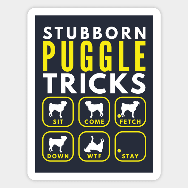 Stubborn Puggle Tricks - Dog Training Magnet by DoggyStyles